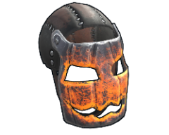 Glowing Metal Pumpkin Mask