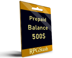 Prepaid Balance 500$