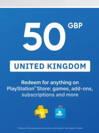 50 GBP - Playstation Gift Card (PSN)