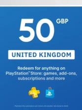 Buy 50 GBP - Playstation Gift Card PSN UK Key