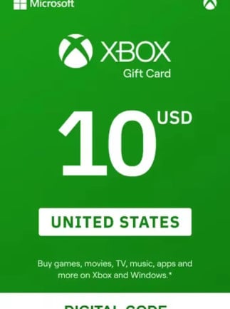 10 USD - Xbox Gift Card (Xbox Live)