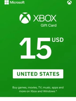 15 USD - Xbox Live Gift Card (Xbox Live)