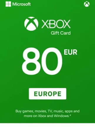 80 EUR - Xbox Live Gift Card (Xbox Live)
