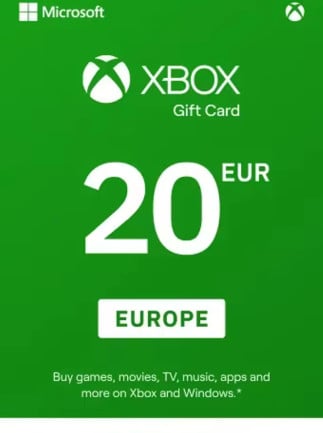 20 EUR - Xbox Live Gift Card (Xbox Live)