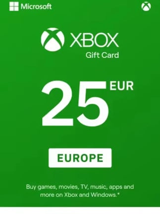 25 EUR - Xbox Live Gift Card (Xbox Live)