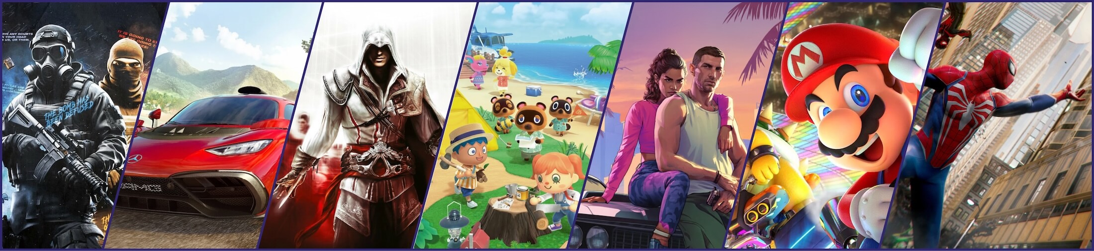 Popular Gaming Brands - Steam, PlayStation, Xbox & more